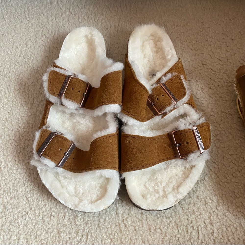 Shearling Birkenstocks (Arizona)